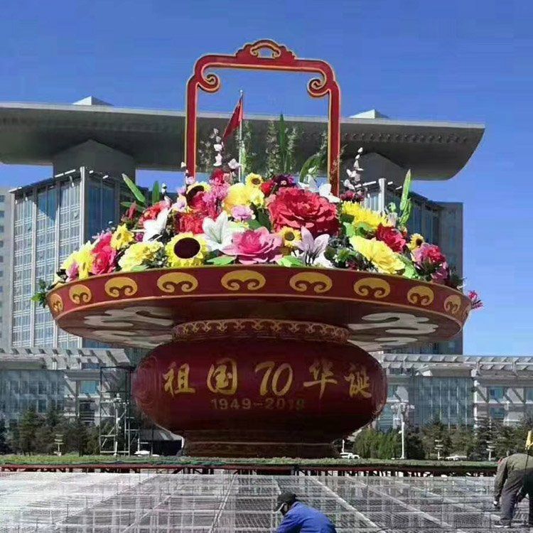 大型花篮雕塑选用,街道标识,城市花篮雕塑定制 大型花篮雕塑选用,街道标识,城市花篮雕塑定制